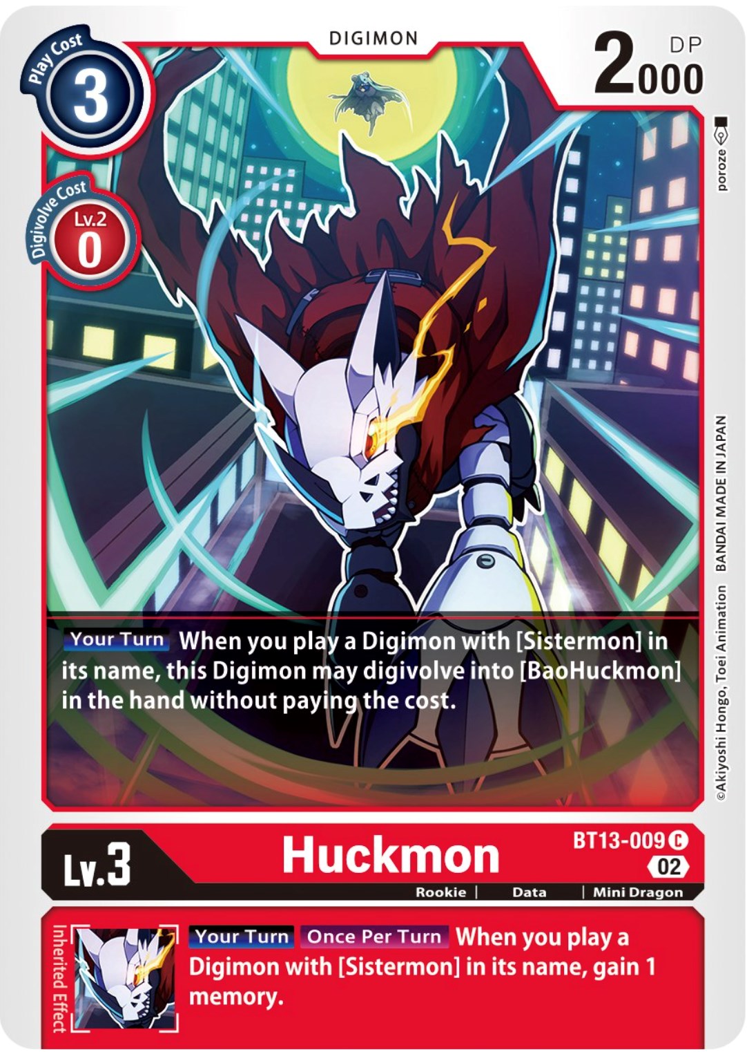 Huckmon [BT13-009] [Versus Royal Knights Booster] | Card Merchant Takapuna