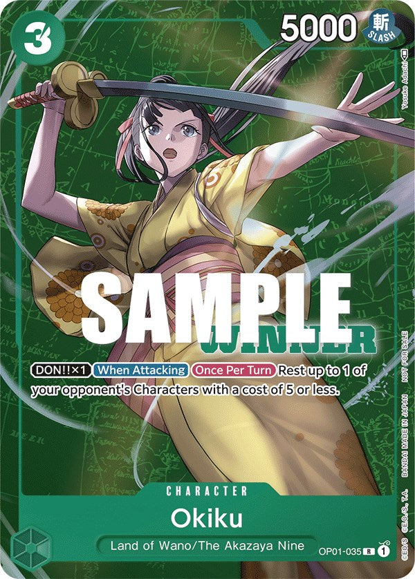 Okiku (Tournament Pack Vol. 4) [Winner] [One Piece Promotion Cards] | Card Merchant Takapuna