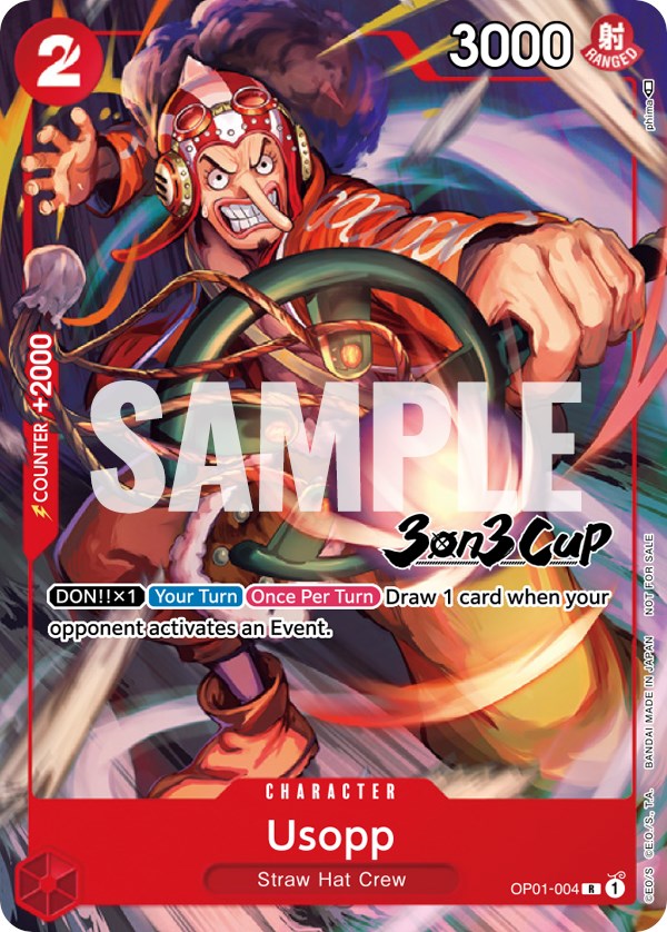 Usopp (3-on-3 Cup) [Participant] [One Piece Promotion Cards] | Card Merchant Takapuna