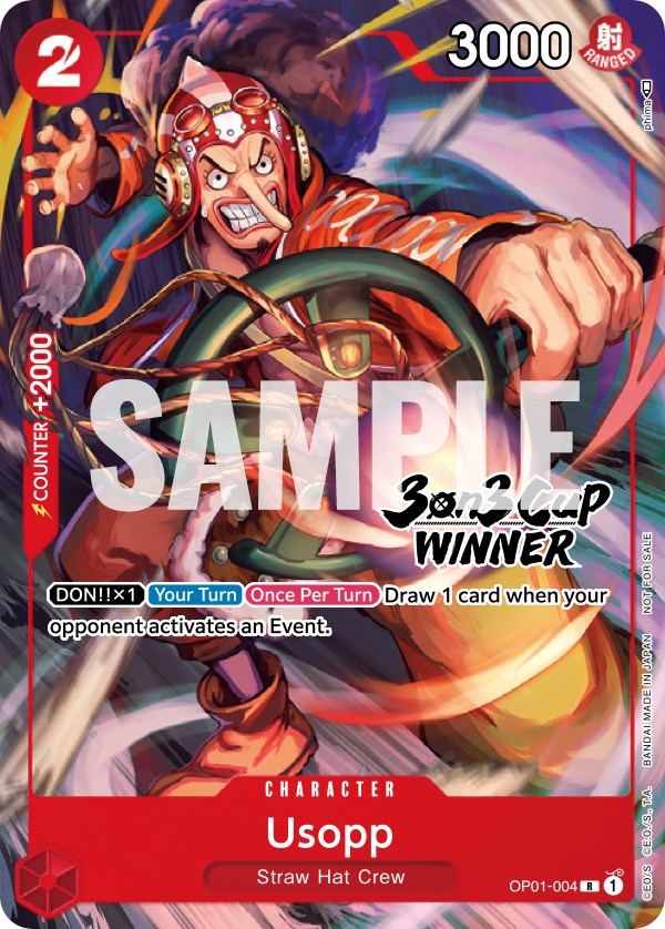 Usopp (3-on-3 Cup) [Winner] [One Piece Promotion Cards] | Card Merchant Takapuna