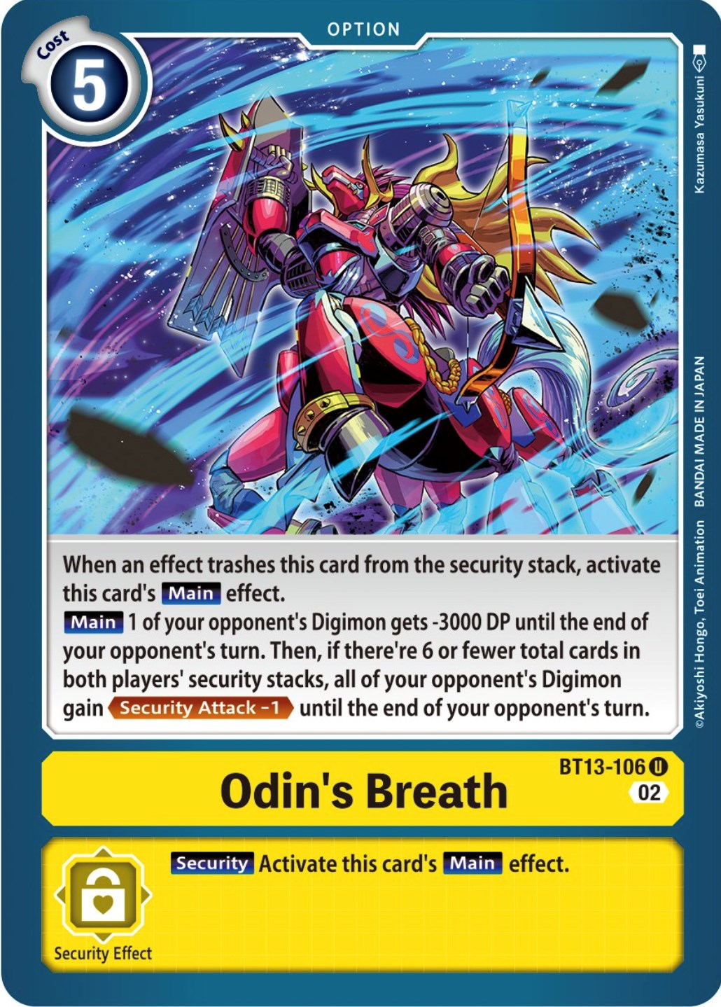 Odin's Breath [BT13-106] [Versus Royal Knights Booster] | Card Merchant Takapuna