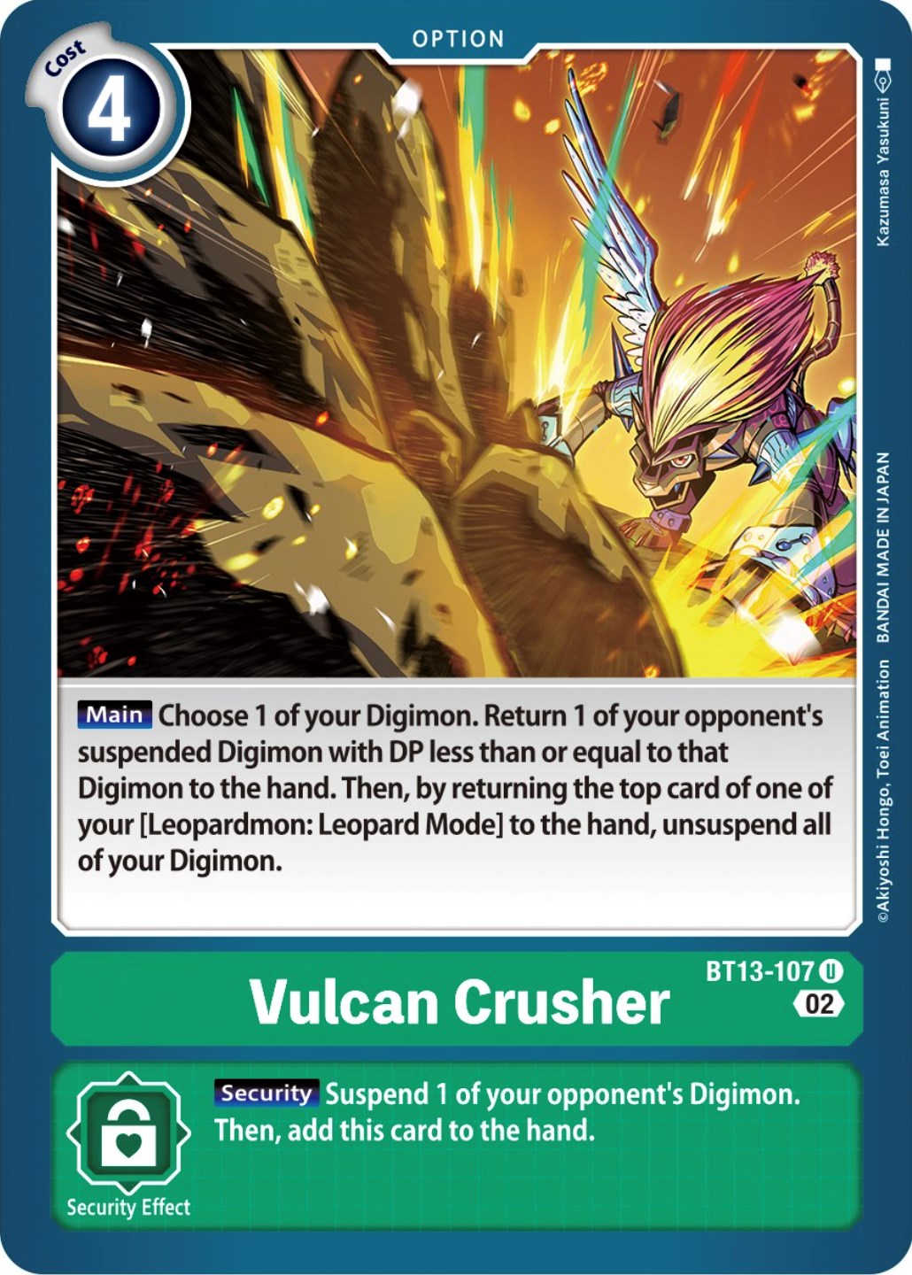 Vulcan Crusher [BT13-107] [Versus Royal Knights Booster] | Card Merchant Takapuna