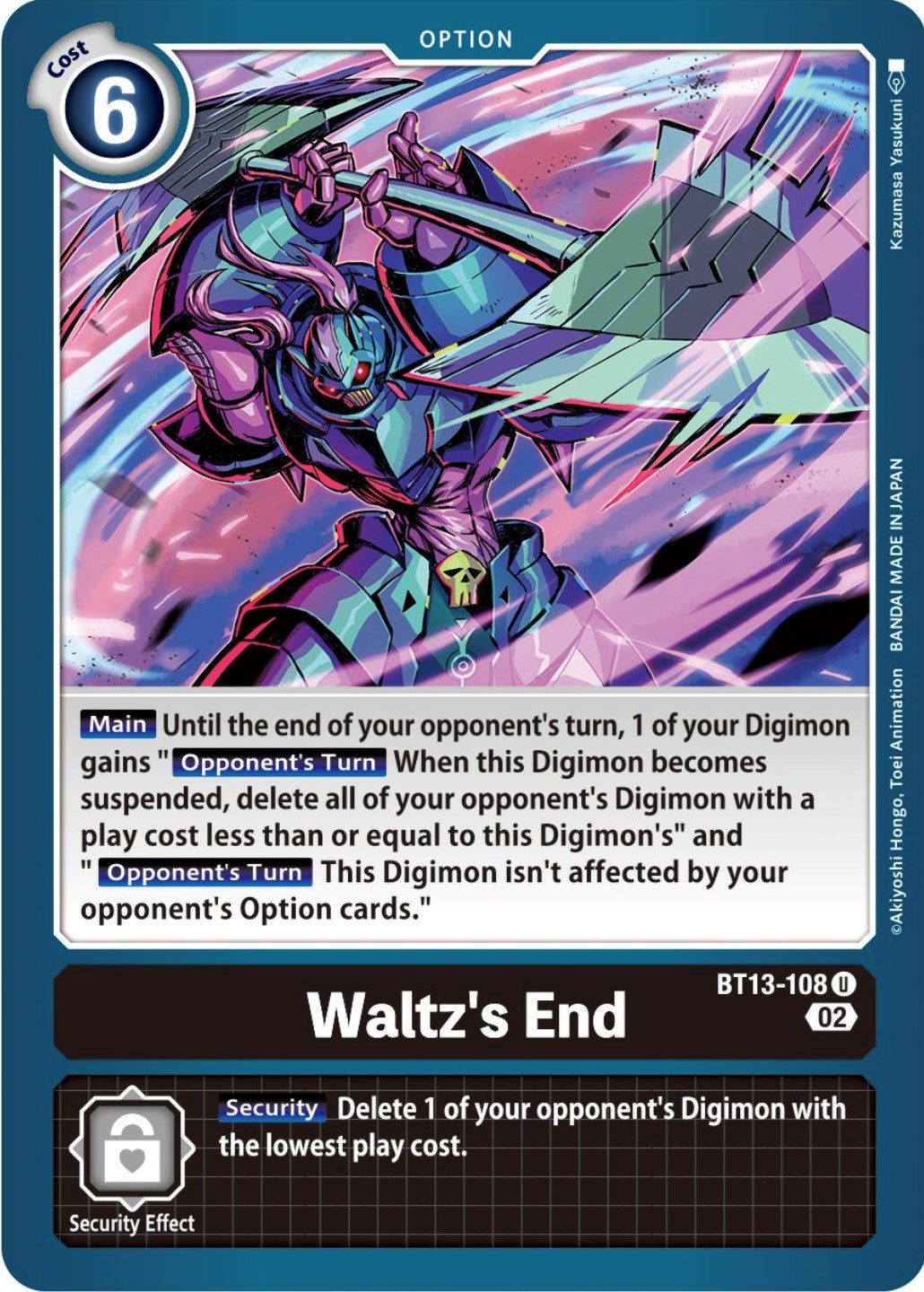 Waltz's End [BT13-108] [Versus Royal Knights Booster] | Card Merchant Takapuna