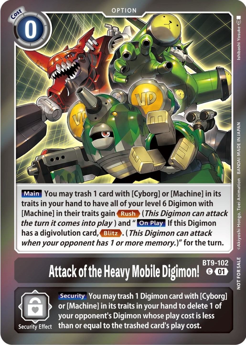 Attack of the Heavy Mobile Digimon! [BT9-102] (Event Pack 5) [X Record Promos] | Card Merchant Takapuna