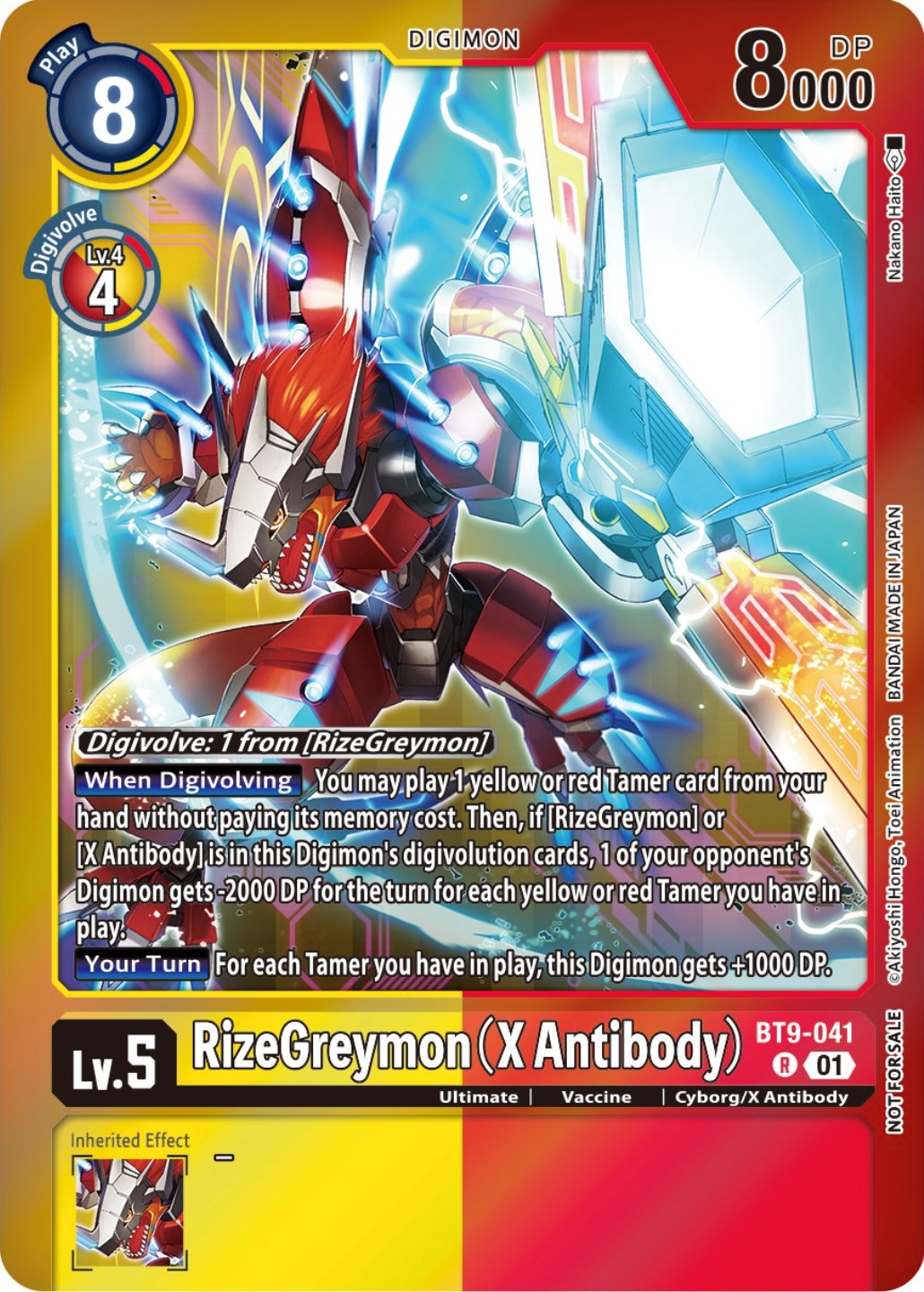 RizeGreymon (X Antibody) [BT9-041] (Event Pack 5) [X Record Promos] | Card Merchant Takapuna