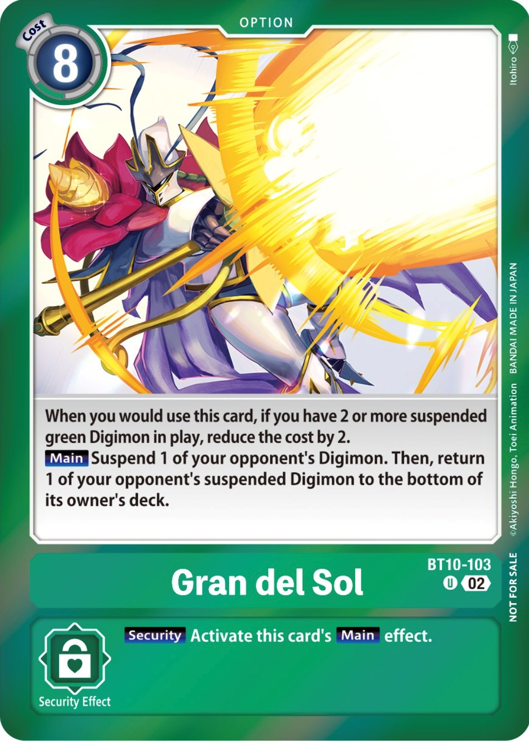 Gran del Sol [BT10-103] (Event Pack 5) [Xros Encounter Promos] | Card Merchant Takapuna