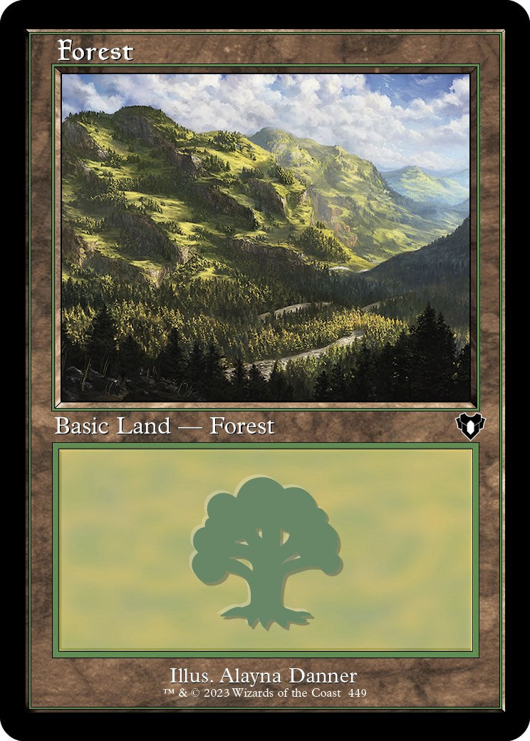 Forest (449) (Retro) [Commander Masters] | Card Merchant Takapuna