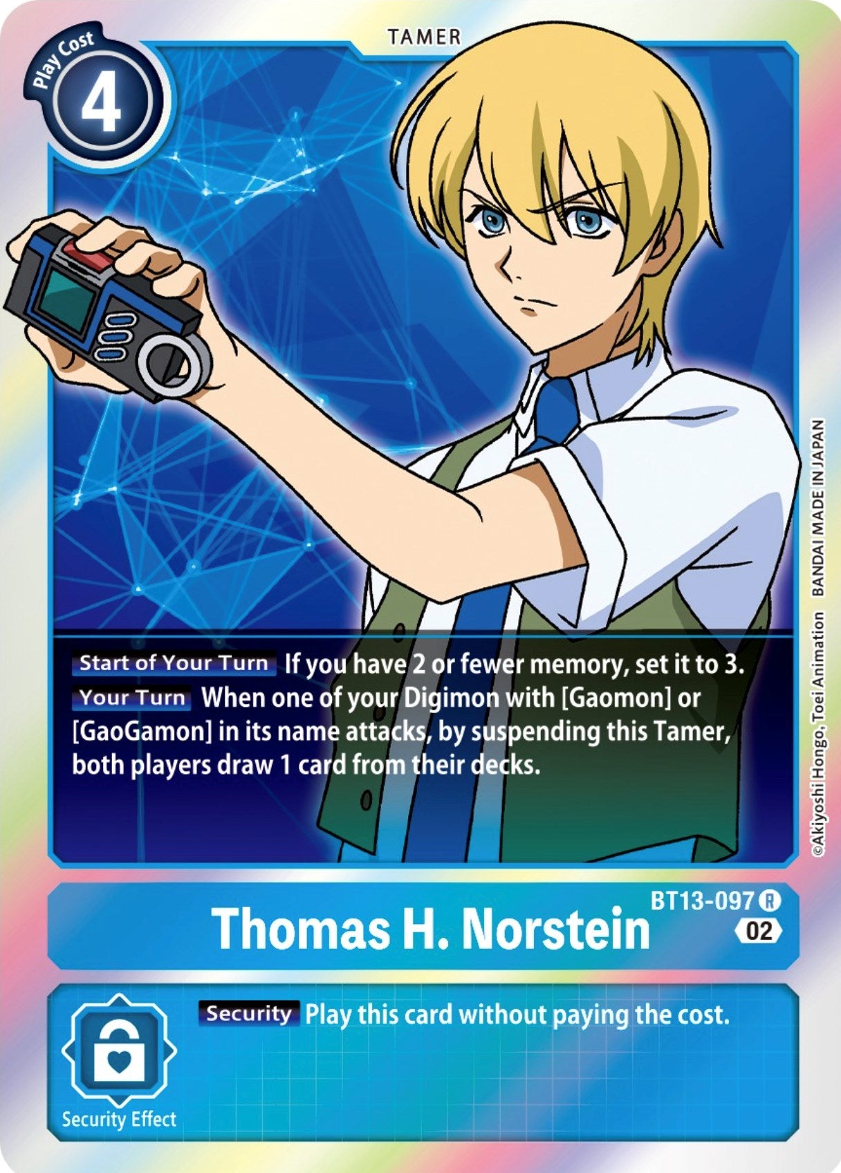 Thomas H. Norstein [BT13-097] [Versus Royal Knights Booster] | Card Merchant Takapuna