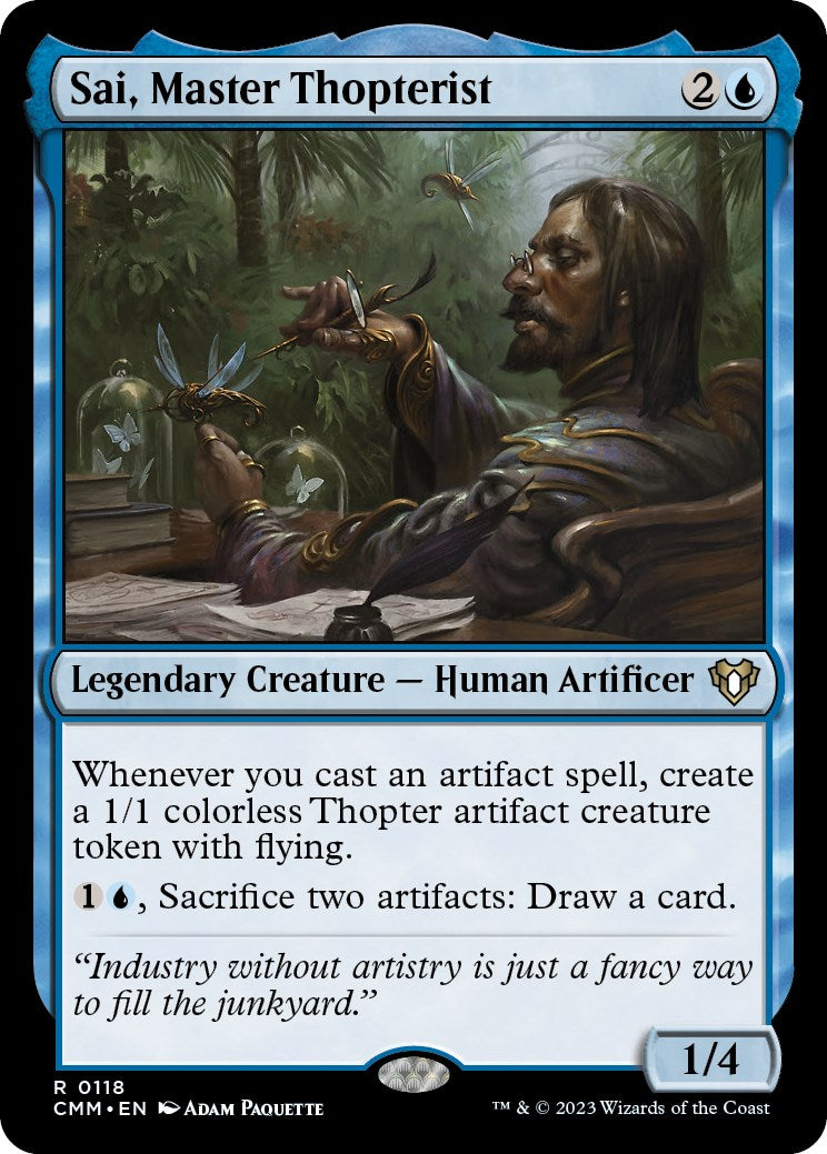 Sai, Master Thopterist [Commander Masters] | Card Merchant Takapuna