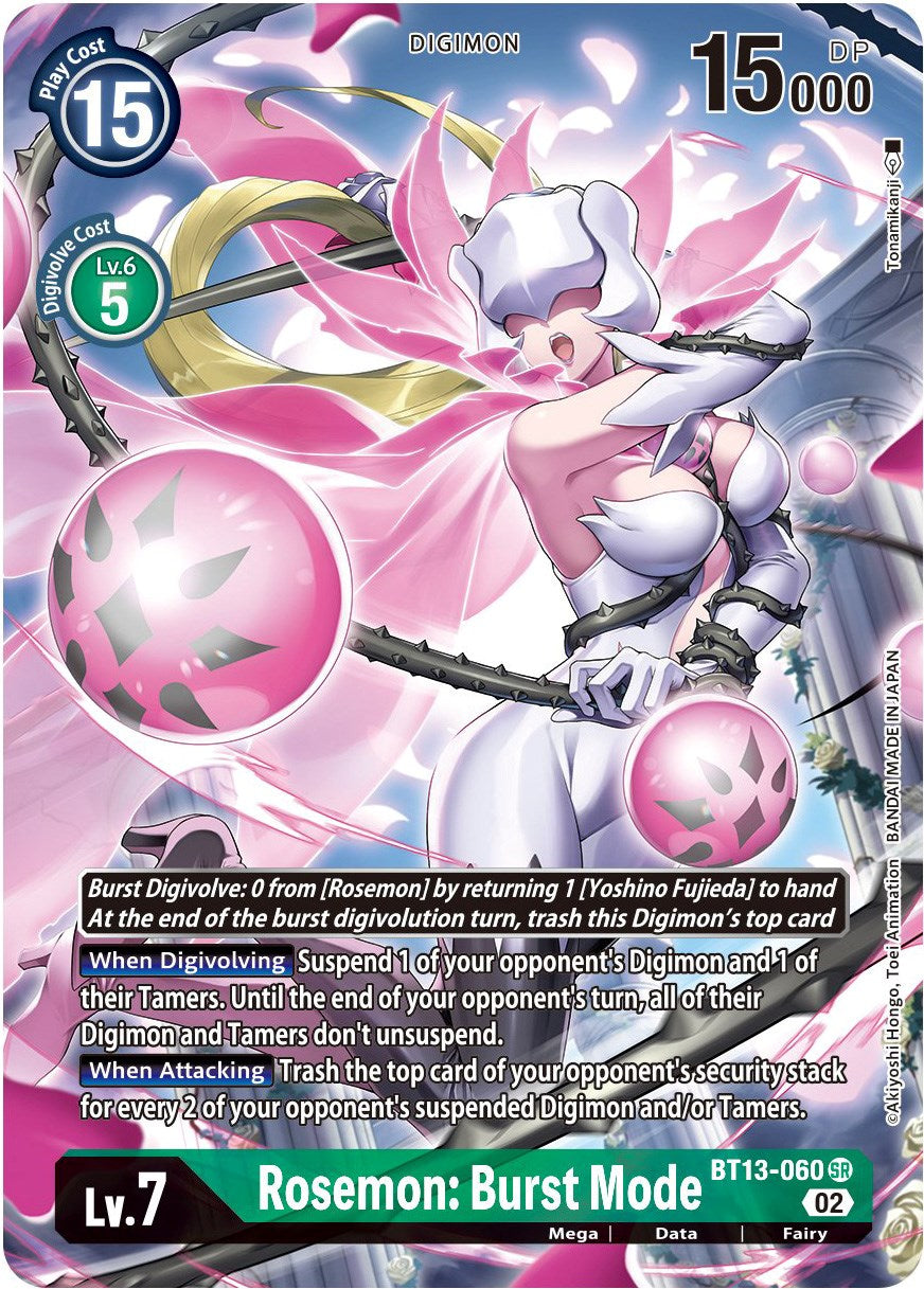 Rosemon: Burst Mode [BT13-060] (Alternate Art) [Versus Royal Knights Booster] | Card Merchant Takapuna