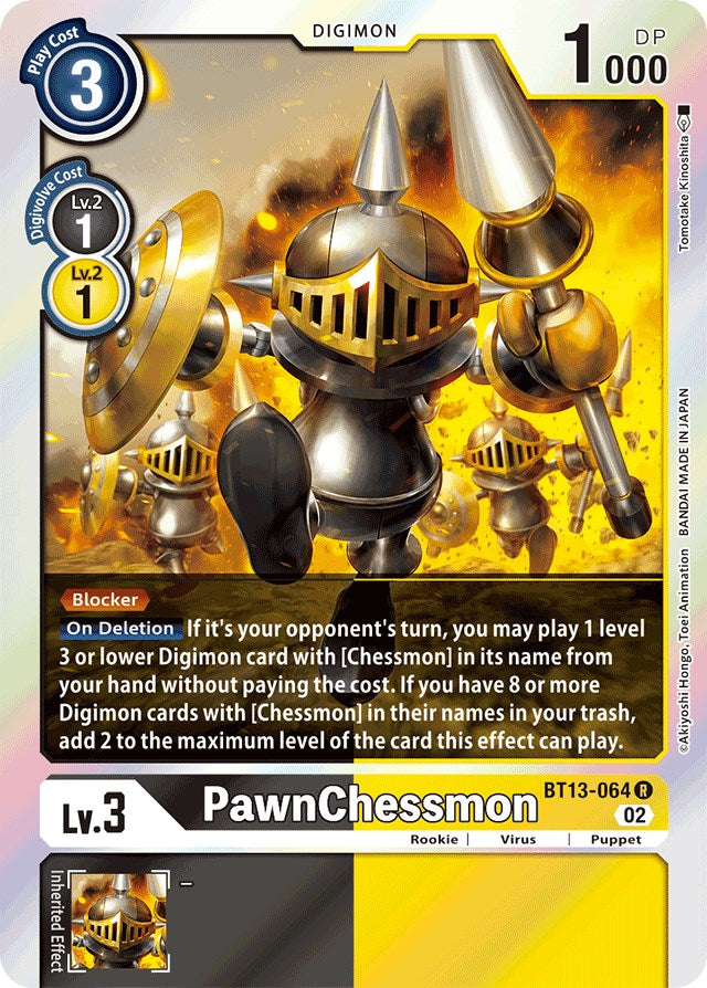 PawnChessmon [BT13-064] [Versus Royal Knights Booster] | Card Merchant Takapuna