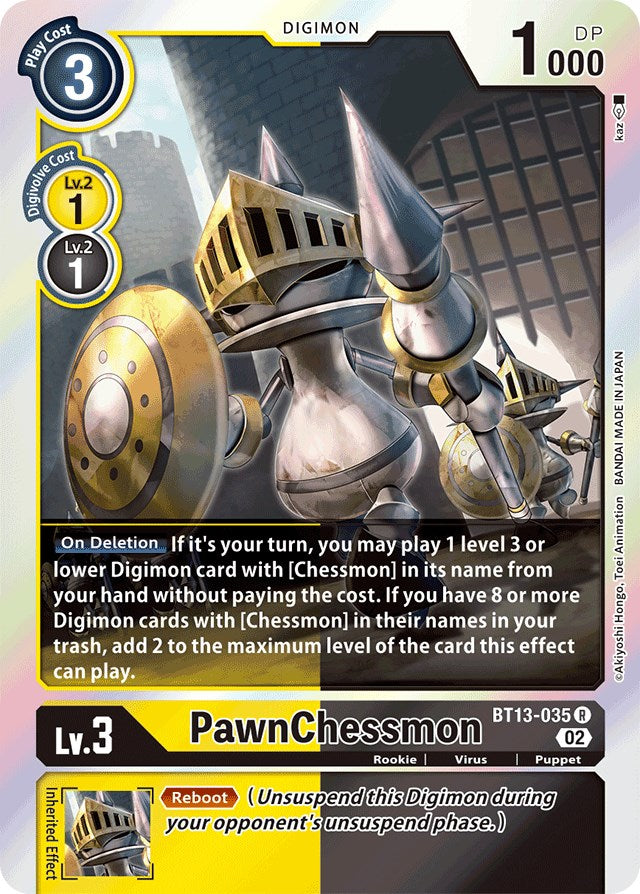 PawnChessmon [BT13-035] [Versus Royal Knights Booster] | Card Merchant Takapuna