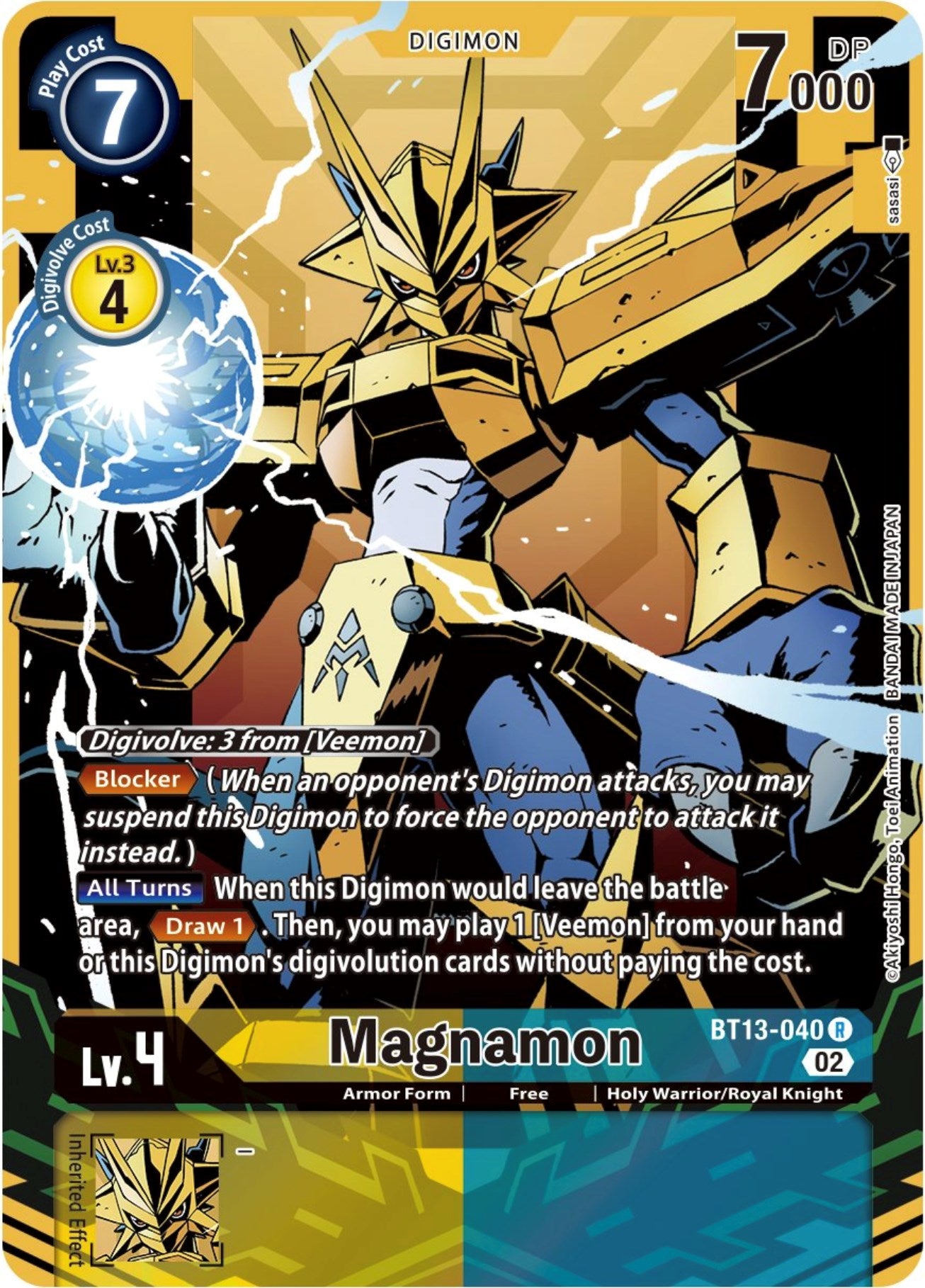 Magnamon [BT13-040] (Alternate Art) [Versus Royal Knights Booster] | Card Merchant Takapuna