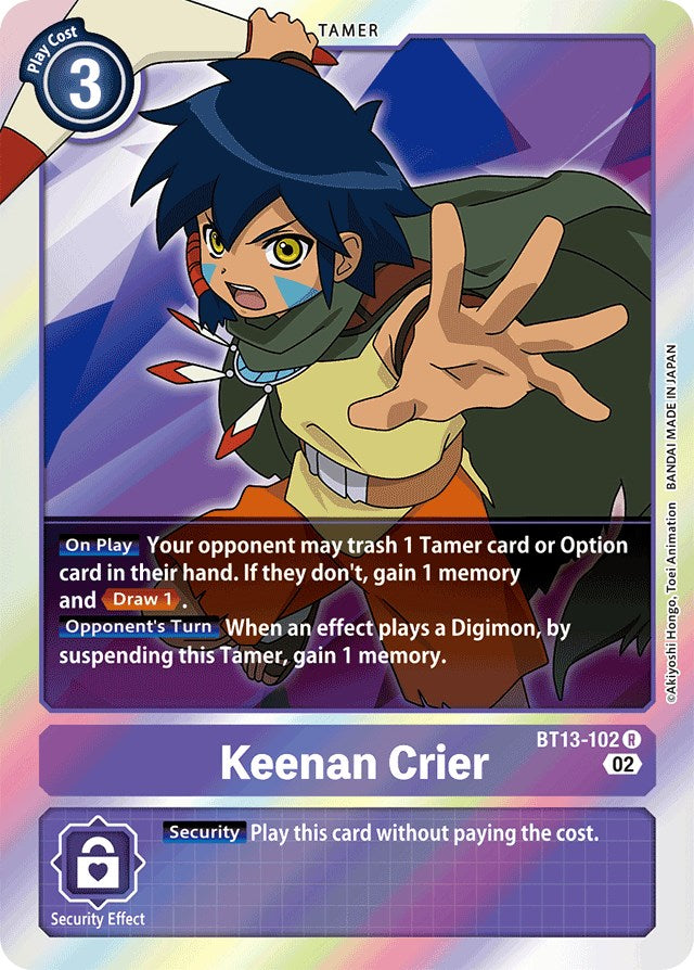 Keenan Crier [BT13-102] [Versus Royal Knights Booster] | Card Merchant Takapuna