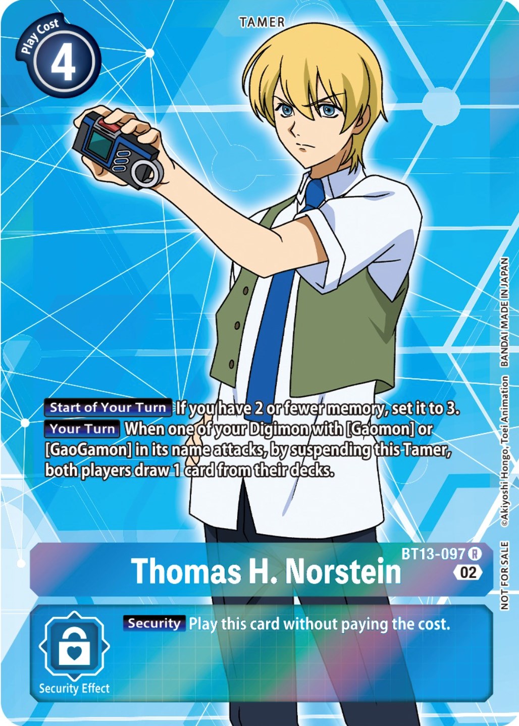 Thomas H. Norstein [BT13-097] (Box Topper) [Versus Royal Knights Booster] | Card Merchant Takapuna