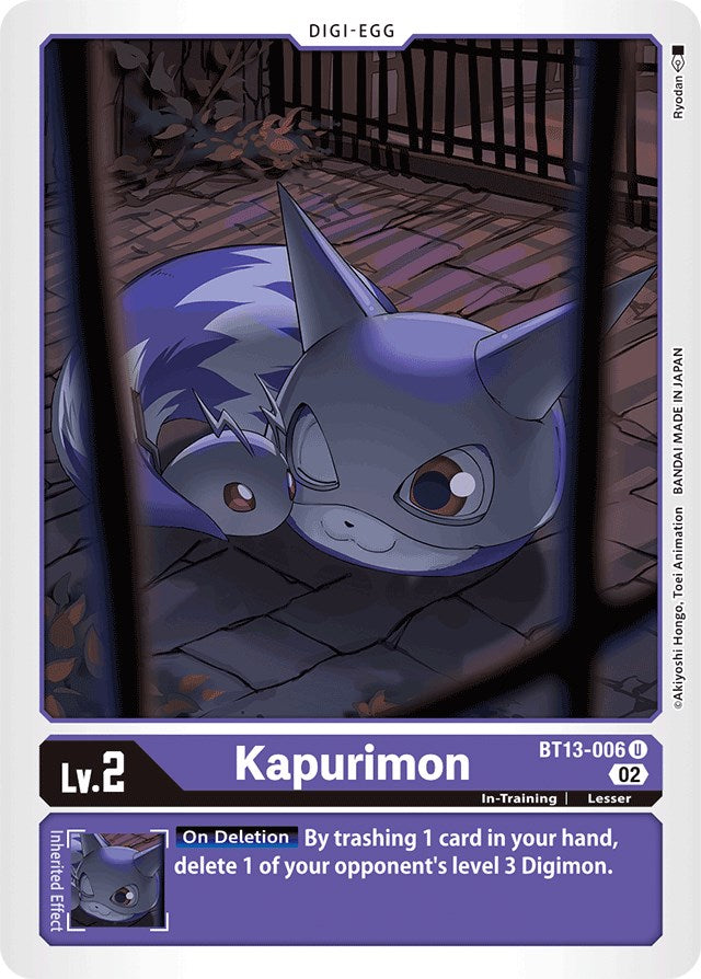 Kapurimon [BT13-006] [Versus Royal Knights Booster] | Card Merchant Takapuna