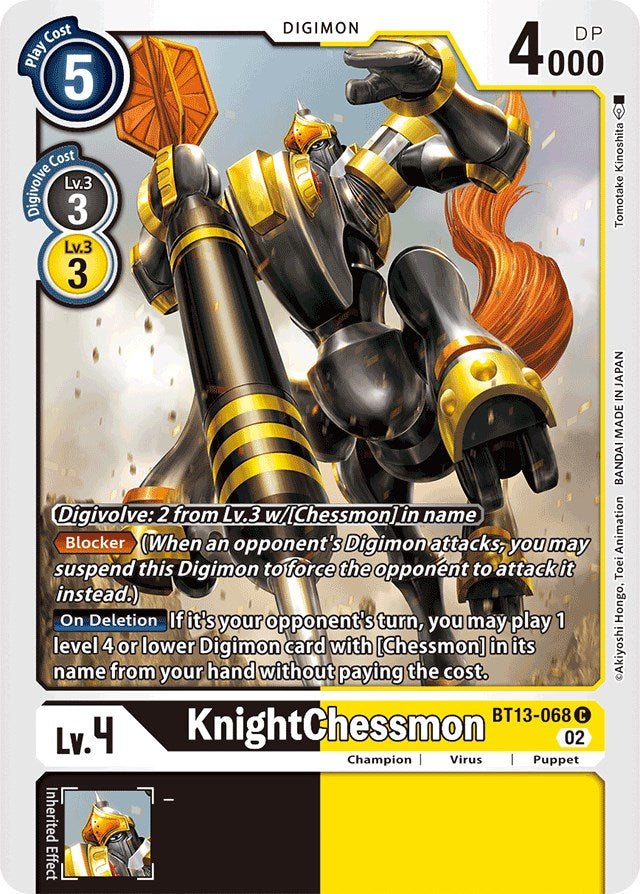 KnightChessmon [BT13-068] [Versus Royal Knights Booster] | Card Merchant Takapuna