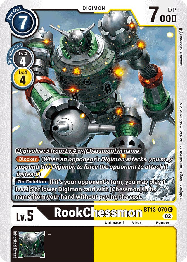 RookChessmon [BT13-070] [Versus Royal Knights Booster] | Card Merchant Takapuna