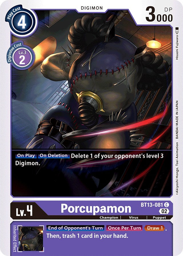 Porcupamon [BT13-081] [Versus Royal Knights Booster] | Card Merchant Takapuna