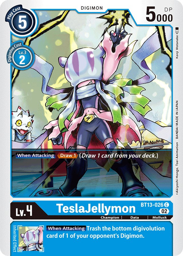 TeslaJellymon [BT13-026] [Versus Royal Knights Booster] | Card Merchant Takapuna