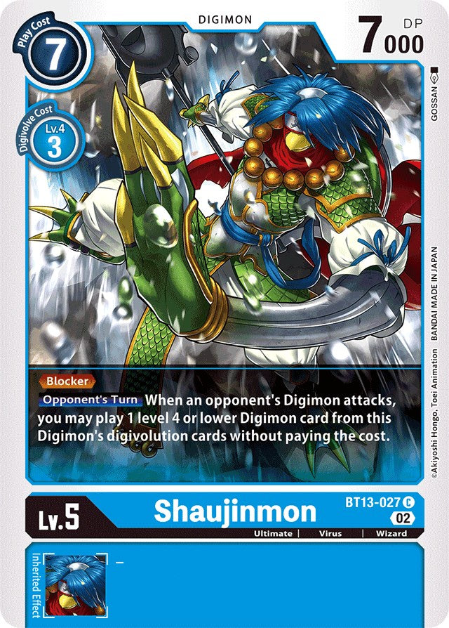 Shaujinmon [BT13-027] [Versus Royal Knights Booster] | Card Merchant Takapuna