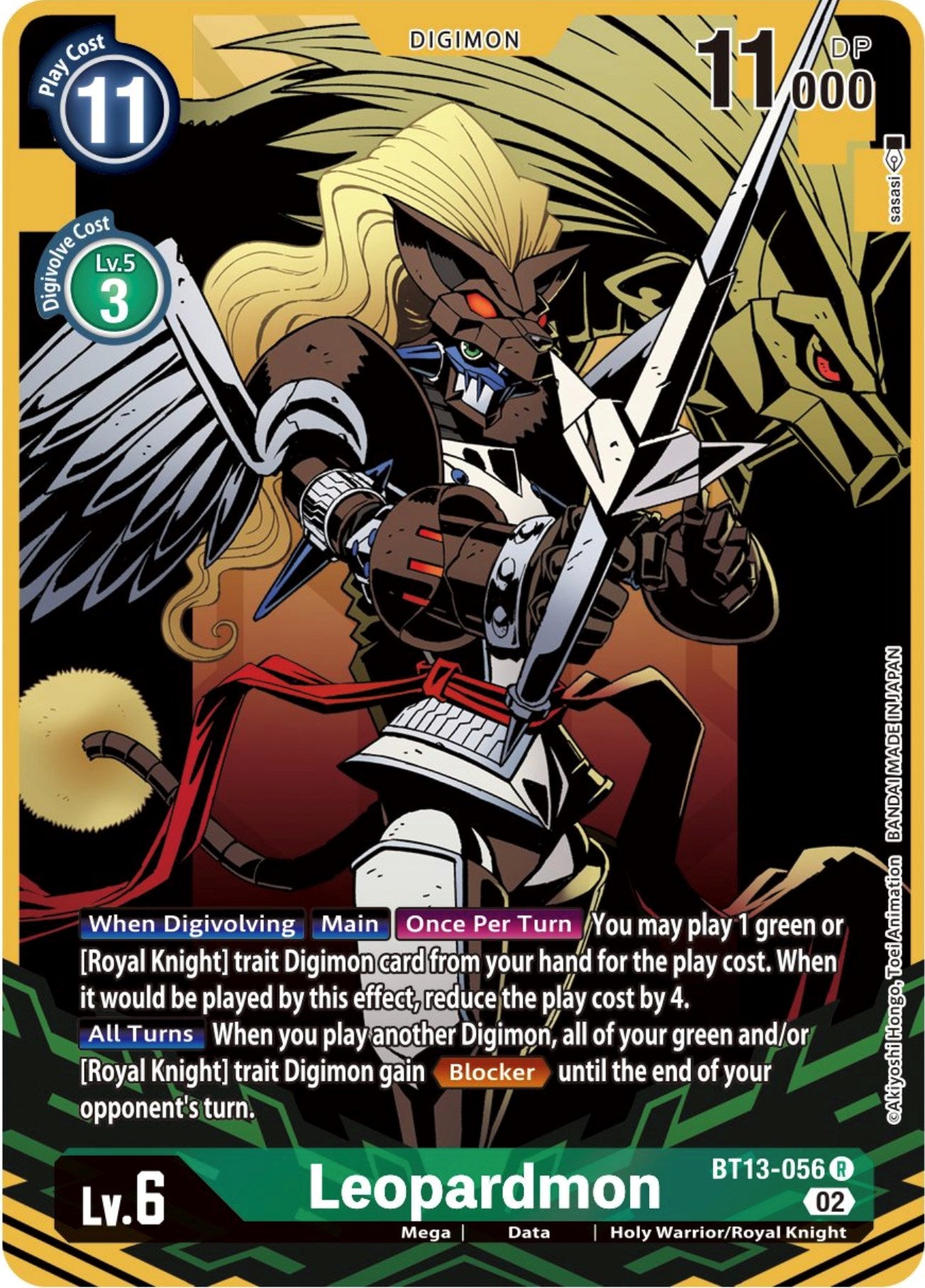 Leopardmon [BT13-056] (Alternate Art) [Versus Royal Knights Booster] | Card Merchant Takapuna