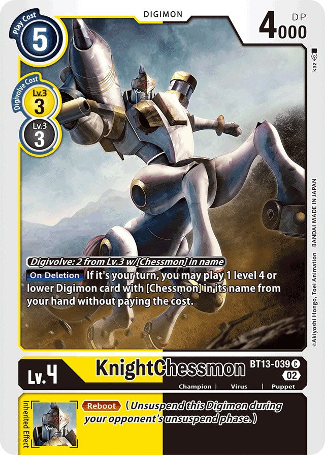 KnightChessmon [BT13-039] [Versus Royal Knights Booster] | Card Merchant Takapuna