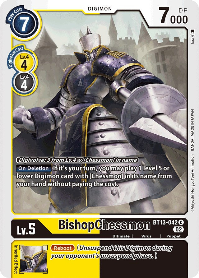 BishopChessmon [BT13-042] [Versus Royal Knights Booster] | Card Merchant Takapuna