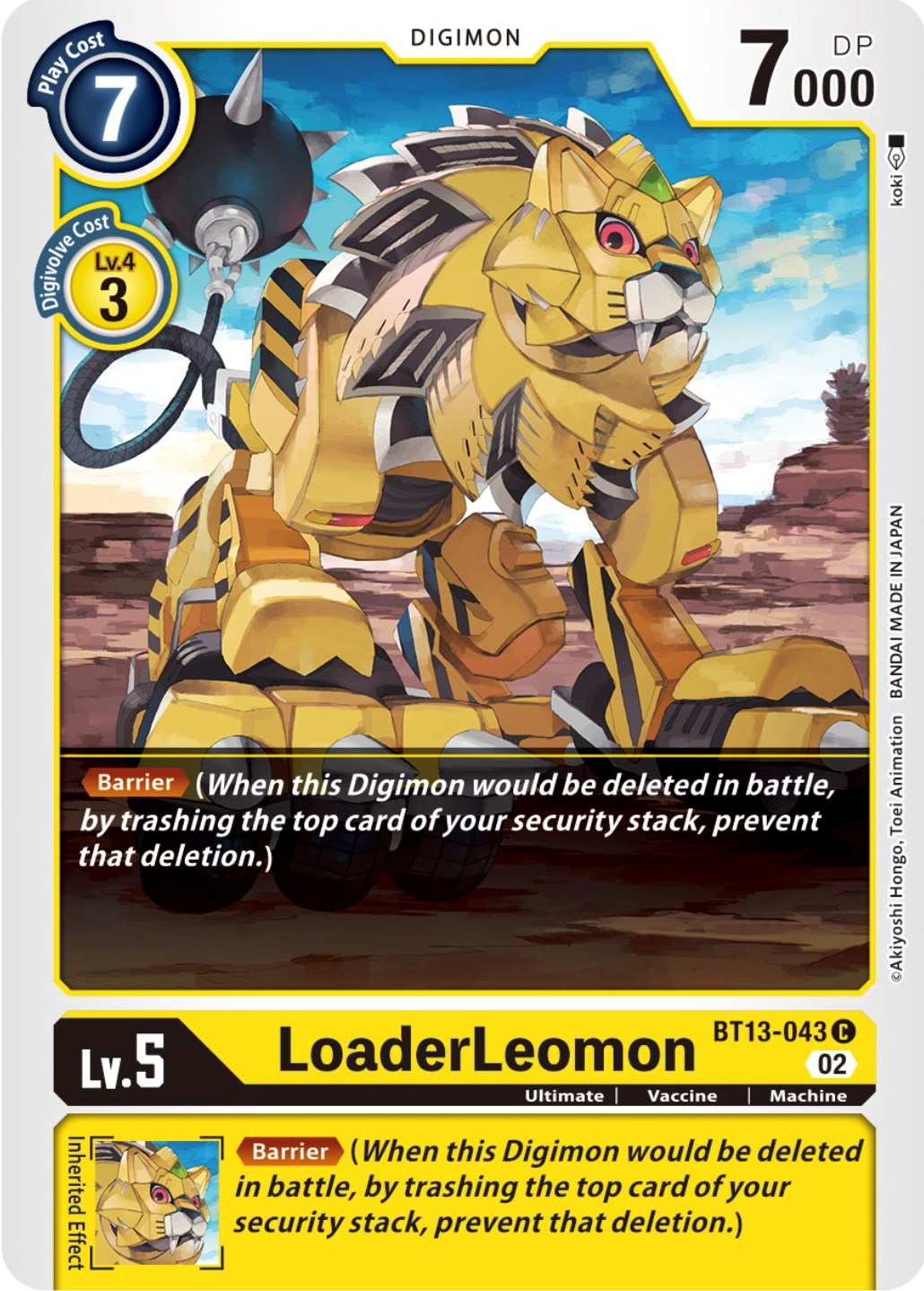 LoaderLeomon [BT13-043] [Versus Royal Knights Booster] | Card Merchant Takapuna