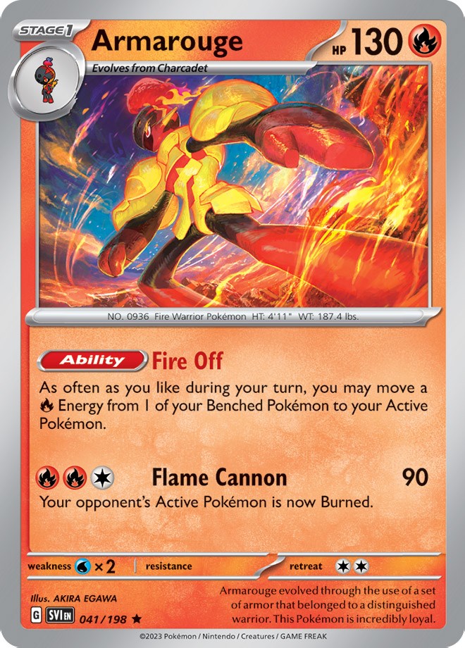 Armarouge (041/198) (Line Holo) [Scarlet & Violet: Base Set] | Card Merchant Takapuna