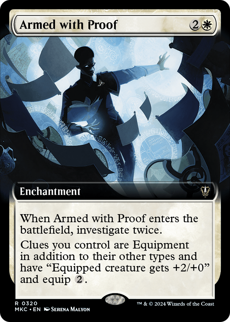 Armed with Proof (Extended Art) [Murders at Karlov Manor Commander] | Card Merchant Takapuna