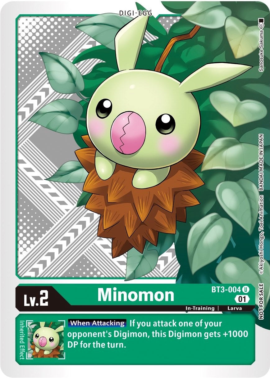 Minomon [BT3-004] (Winner Pack Xros Encounter) [Release Special Booster Promos] | Card Merchant Takapuna