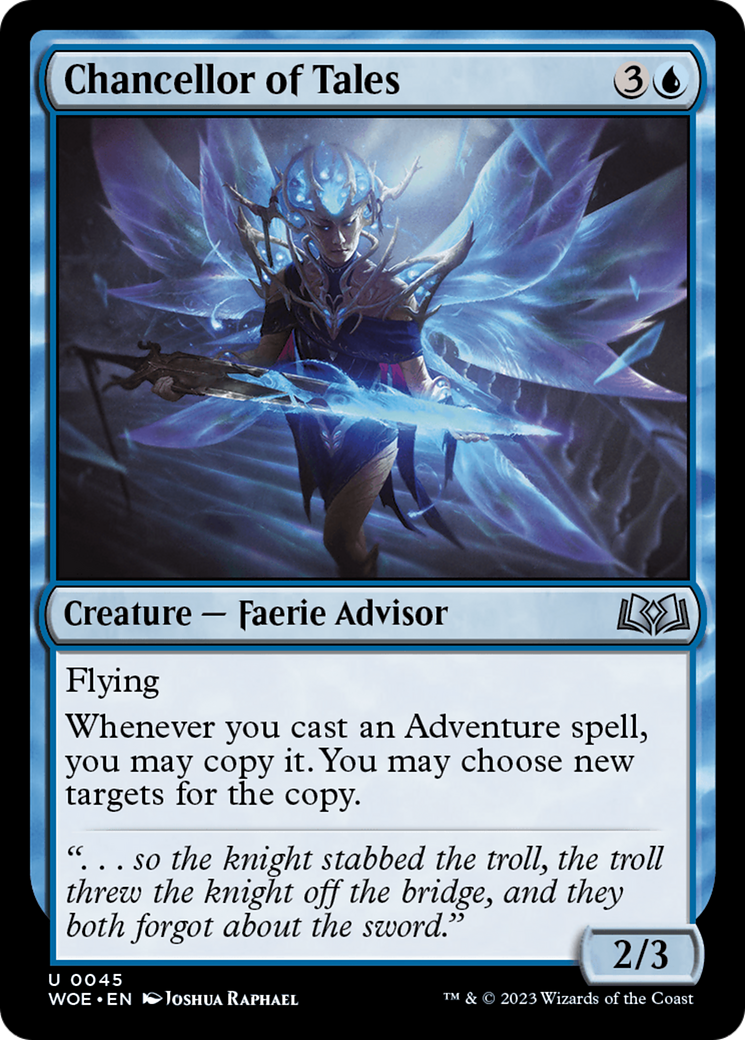 Chancellor of Tales [Wilds of Eldraine] | Card Merchant Takapuna