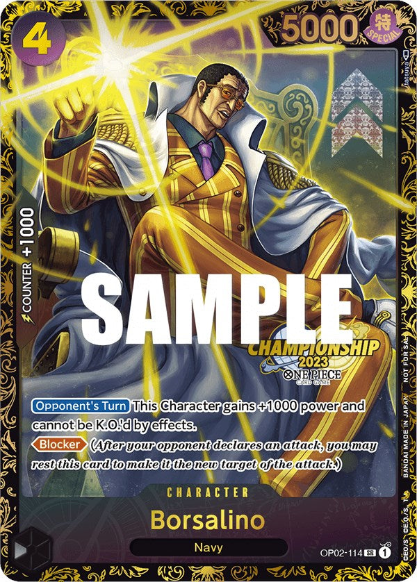 Borsalino (Championship 2023) [One Piece Promotion Cards] | Card Merchant Takapuna