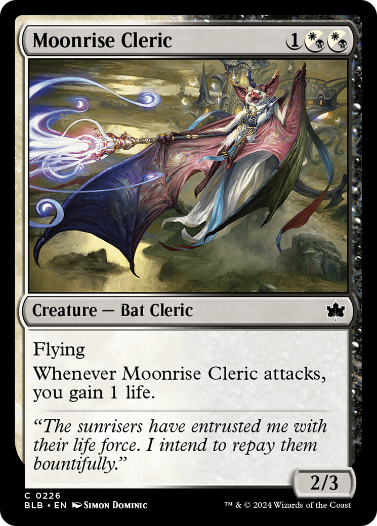 Moonrise Cleric [Bloomburrow] | Card Merchant Takapuna