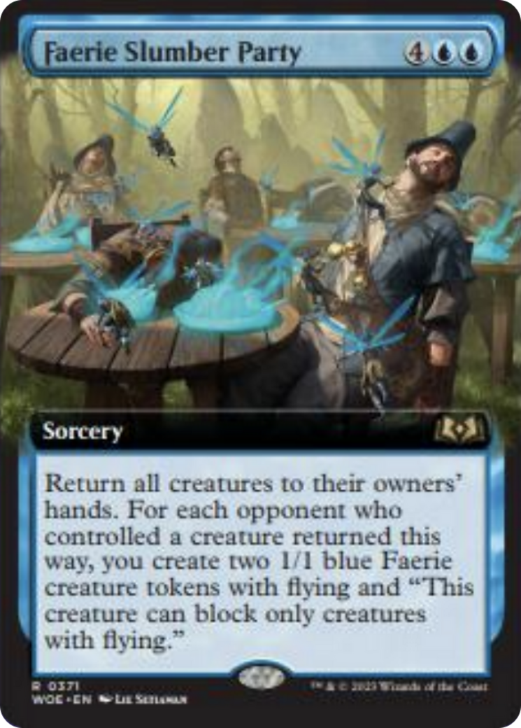 Faerie Slumber Party (Extended Art) [Wilds of Eldraine] | Card Merchant Takapuna