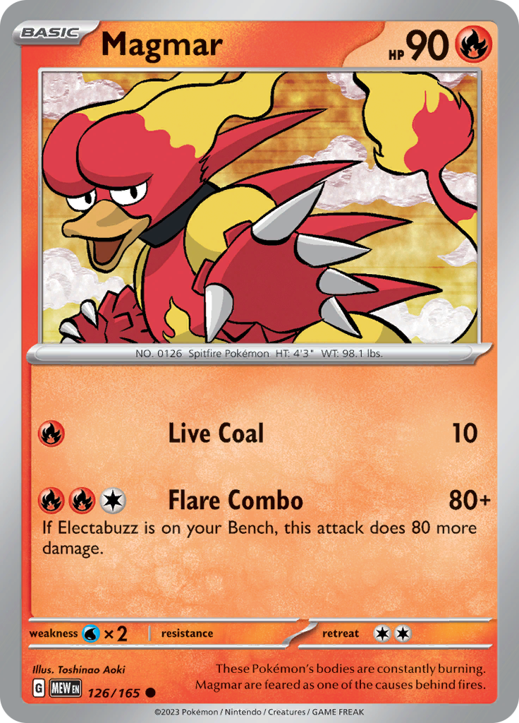 Magmar (126/165) [Scarlet & Violet 151] | Card Merchant Takapuna