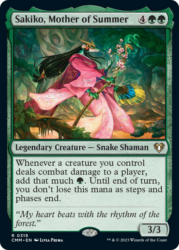 Sakiko, Mother of Summer [Commander Masters] | Card Merchant Takapuna