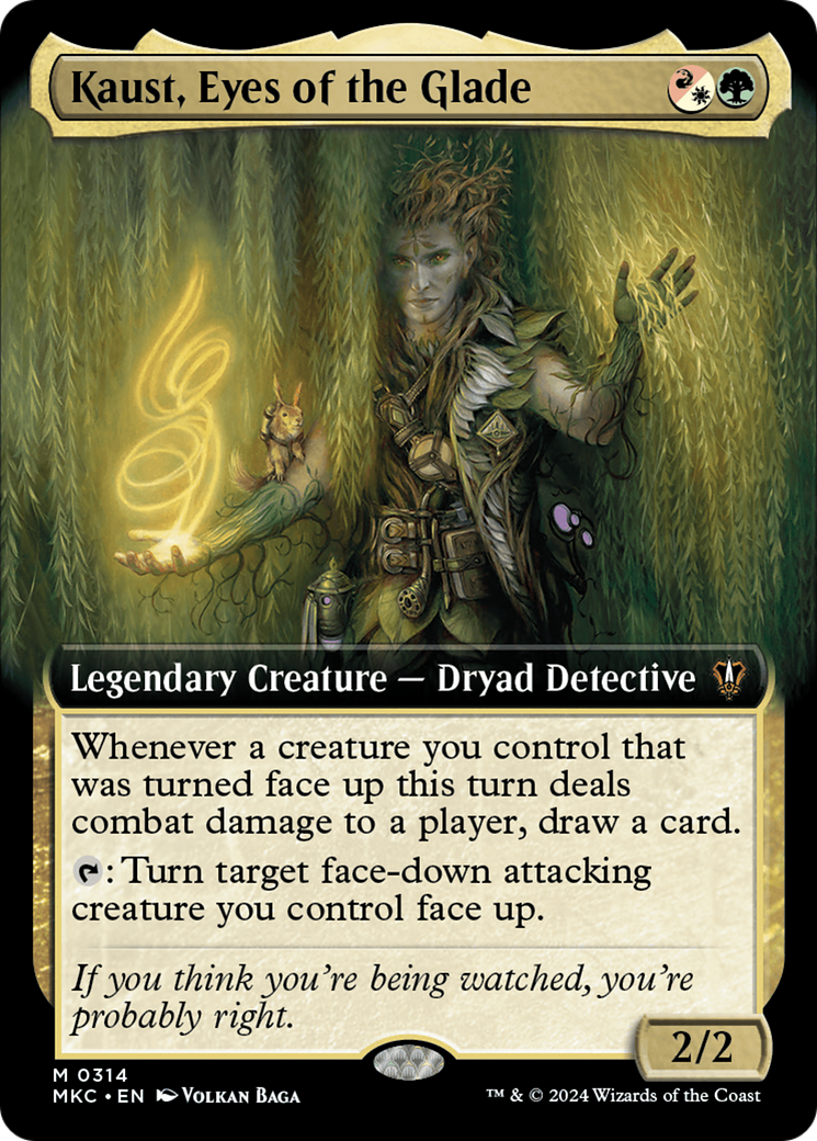 Kaust, Eyes of the Glade (Extended Art) [Murders at Karlov Manor Commander] | Card Merchant Takapuna