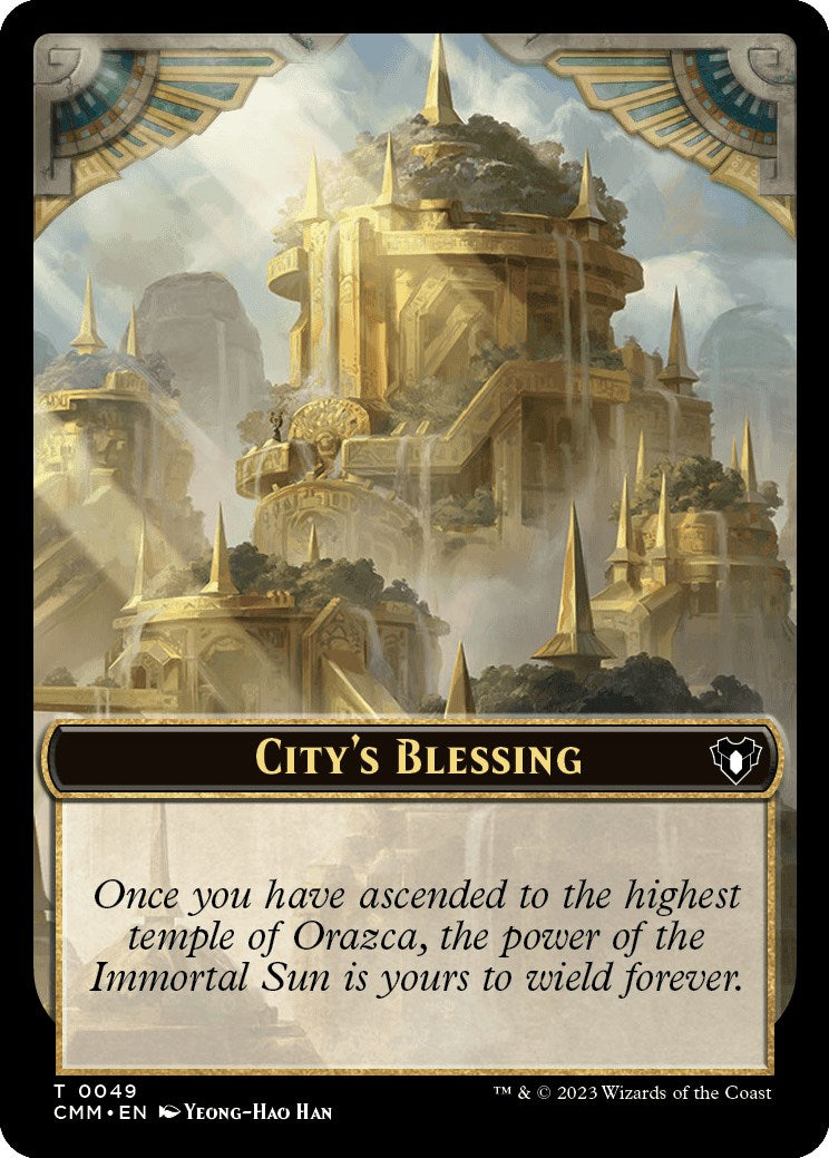 City's Blessing // Dragon Egg Double-Sided Token [Commander Masters Tokens] | Card Merchant Takapuna