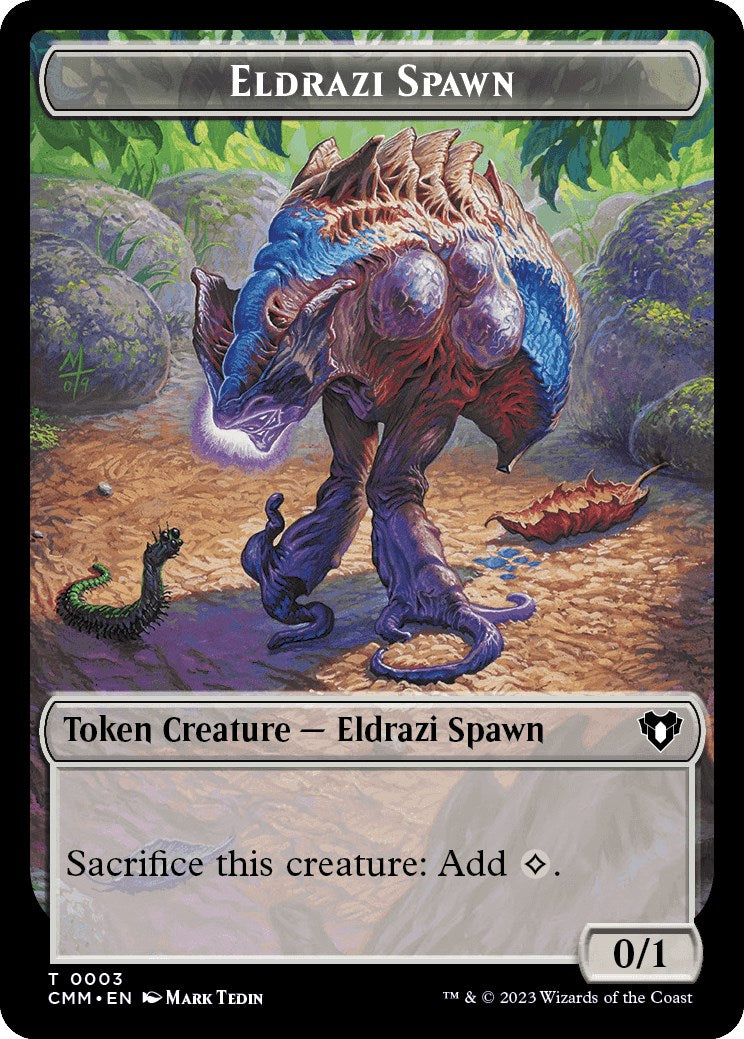 Eldrazi Spawn // Phyrexian Germ Double-Sided Token [Commander Masters Tokens] | Card Merchant Takapuna