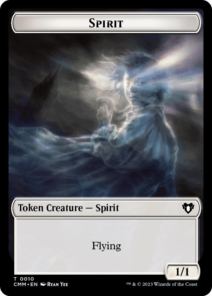 Spirit (0010) // Satyr Double-Sided Token [Commander Masters Tokens] | Card Merchant Takapuna