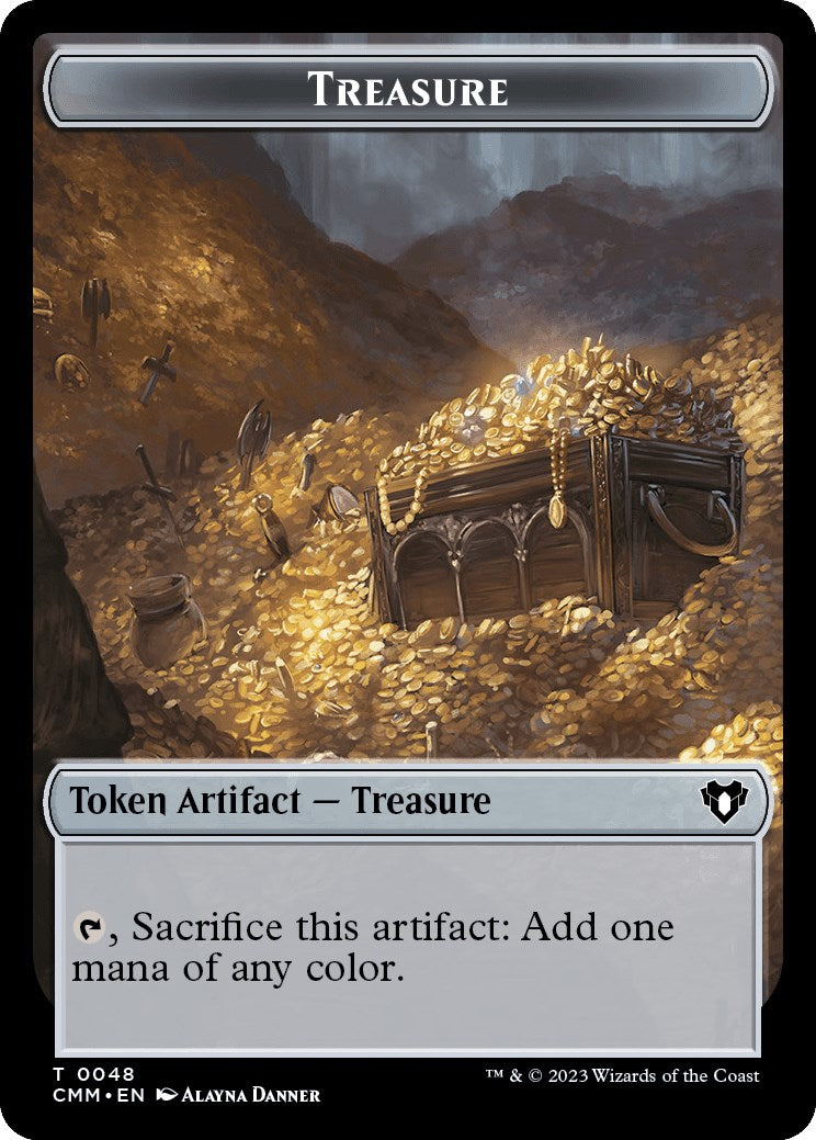 Treasure // Assassin Double-Sided Token [Commander Masters Tokens] | Card Merchant Takapuna