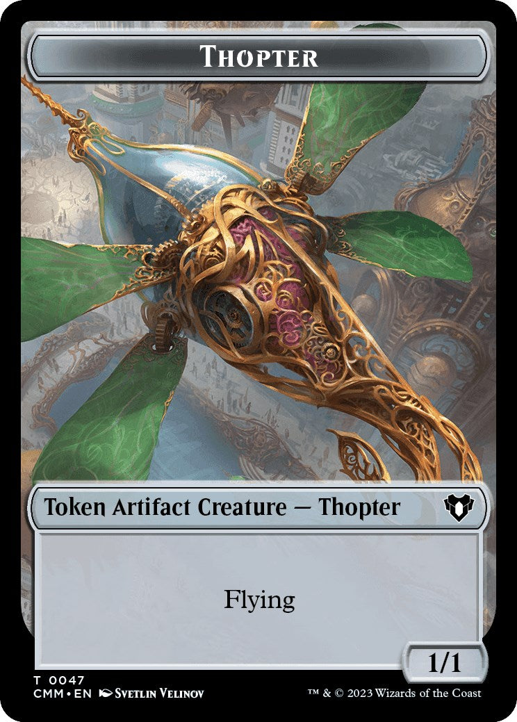 Thopter // Bird Illusion Double-Sided Token [Commander Masters Tokens] | Card Merchant Takapuna