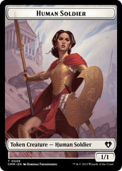 Human Soldier // Dragon (0021) Double-Sided Token [Commander Masters Tokens] | Card Merchant Takapuna