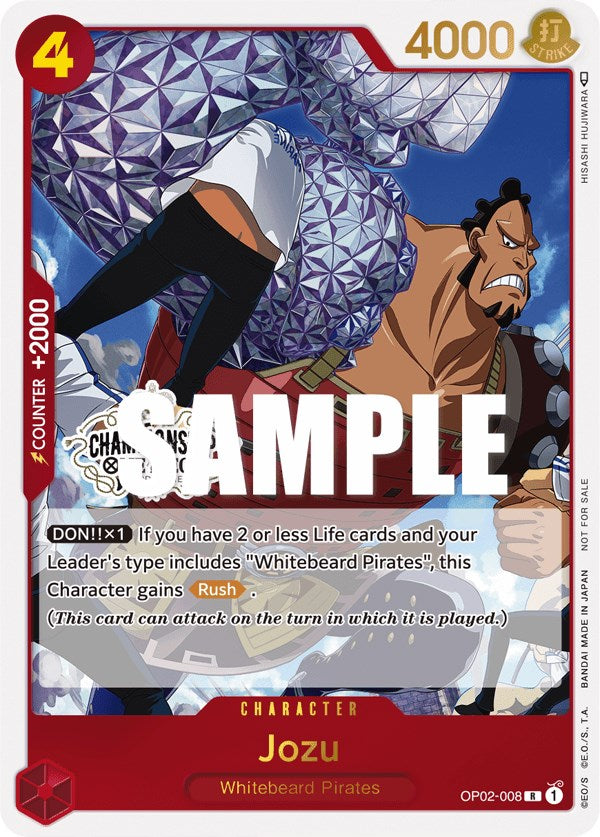 Jozu (Store Championship Participation Pack Vol. 2) [One Piece Promotion Cards] | Card Merchant Takapuna