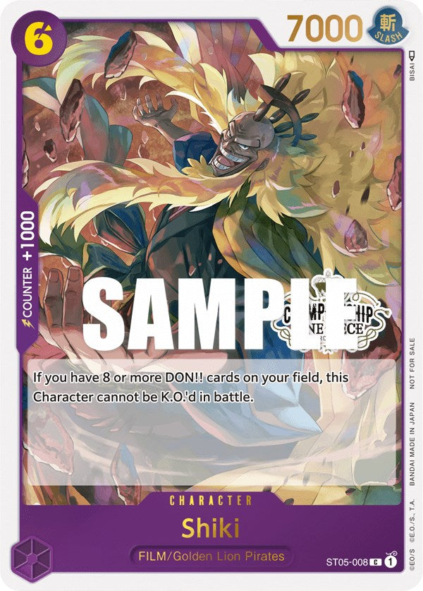 Shiki (Store Championship Participation Pack Vol. 2) [One Piece Promotion Cards] | Card Merchant Takapuna