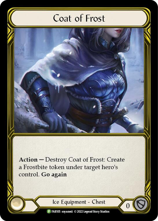 Coat of Frost (Golden) [FAB105] (Promo)  Cold Foil | Card Merchant Takapuna