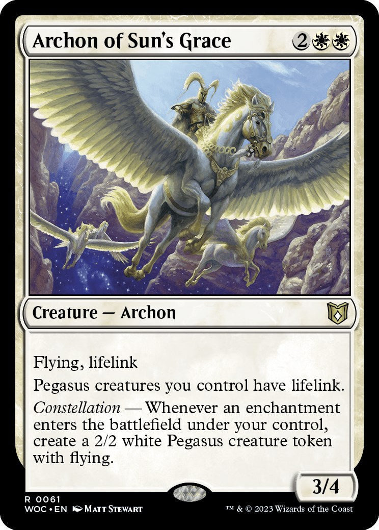 Archon of Sun's Grace [Wilds of Eldraine Commander] | Card Merchant Takapuna