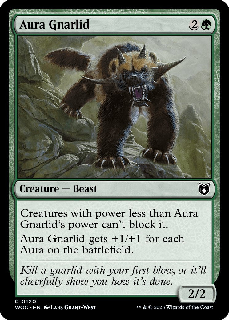 Aura Gnarlid [Wilds of Eldraine Commander] | Card Merchant Takapuna